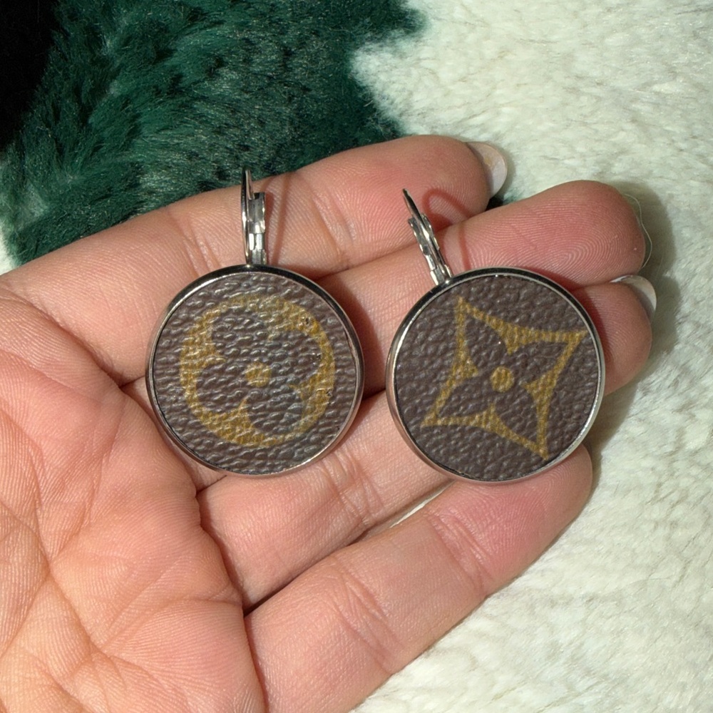 Louis Vuitton Refurbished Bag Earrings
